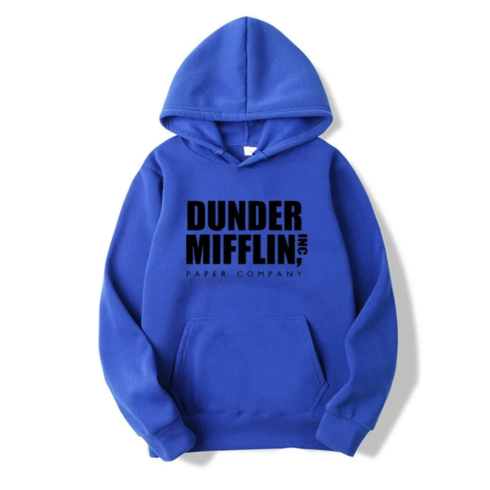 The Office Dunder Mufflin INC Paper Hoodie Dwight Schrute Sweatshirt  Men Women Hoodies Casual Pullover Hooded Sweater